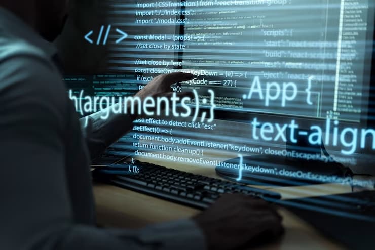 Person Working with Codes